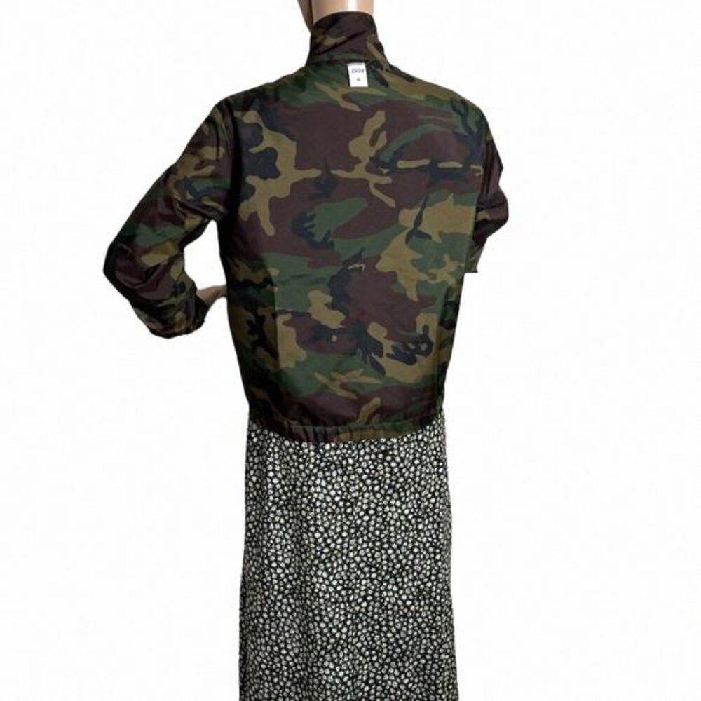 Vans Sport Check Reversible Jacket Black Casual Camo VN0A4SB2BLK XS Size Women's - Picture 9 of 13